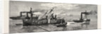 Placing the First Chain Beneath the Wreck, H.M.S. Eurydice by Anonymous