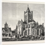 The Restoration of Christ Church Cathedral, Dublin, Ireland, View of the Exterior and the Synod House by Anonymous