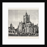 The Restoration of Christ Church Cathedral, Dublin, Ireland, View of the Exterior and the Synod House by Anonymous