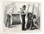 Manufacturing an Electric Telegraph Cable: Coating the Electric Core with Jute, 1873 by Anonymous