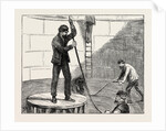 Manufacturing an Electric Telegraph Cable: Coiling Down the Cable in the Tank, 1873 by Anonymous