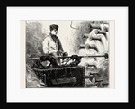Manufacturing an Electric Telegraph Cable: Covering the Cable with Jute and Tar, 1873 by Anonymous
