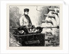 Manufacturing an Electric Telegraph Cable: Covering the Cable with Jute and Tar, 1873 by Anonymous