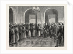 The Slavery Question in East Africa: Reception of Sir Bartle Frere in Durbar by the Sultan of Zanzibar, 1873 by Anonymous