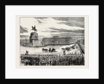 Visit of the Emperor of Germany to St. Petersburg, Russia: The Emperor and the Czar Passing the Nicholay Place, 1873 by Anonymous