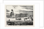 Visit of the Emperor of Germany to St. Petersburg, Russia: The Emperor and the Czar Passing the Nicholay Place, 1873 by Anonymous