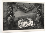 Jesus John As Children, with Attendant Angels, at the Leeds National Exhibition, UK, 1868 by Anonymous