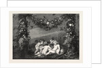 Jesus John As Children, with Attendant Angels, at the Leeds National Exhibition, UK, 1868 by Anonymous