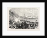 The Revolution in Spain: Burning the Garotting Scaffold at Madrid, 1868 by Anonymous