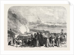 The Revolution in Spain: Burning the Garotting Scaffold at Madrid, 1868 by Anonymous