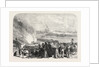 The Revolution in Spain: Burning the Garotting Scaffold at Madrid, 1868 by Anonymous
