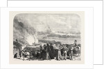 The Revolution in Spain: Burning the Garotting Scaffold at Madrid, 1868 by Anonymous