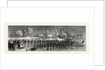 Skating Parade of the First Huntingdonshire Rifle Volunteers, UK, 1871 by Anonymous