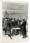 The Prussians Examining Passes at the Bridge of Asnieres, France, 1871 by Anonymous