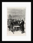 The Prussians Examining Passes at the Bridge of Asnieres, France, 1871 by Anonymous
