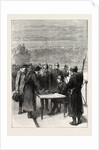 The Prussians Examining Passes at the Bridge of Asnieres, France, 1871 by Anonymous