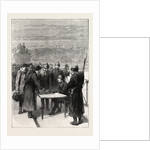 The Prussians Examining Passes at the Bridge of Asnieres, France, 1871 by Anonymous