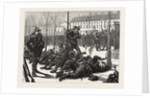 The The Germans in Paris, Waiting for a Passage, France, 1871 by Anonymous