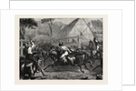 Mustering Cattle in Australia, 1871 by Anonymous