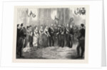 The Betrothal of the King of Spain: The King's Envoy Formally Asking the Duke of Montpensier for the Hand of the Infanta Mercedes, 1878 by Anonymous