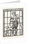The Pedlar and His Dog, From A Window in Lambeth Church, London by Anonymous
