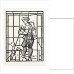 The Pedlar and His Dog, From A Window in Lambeth Church, London by Anonymous
