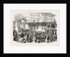 The First Display of the Fountains on the Upper Terrace of the Crystal Palace, London, 1855 by Anonymous