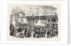 The First Display of the Fountains on the Upper Terrace of the Crystal Palace, London, 1855 by Anonymous