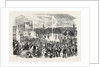 The First Display of the Fountains on the Upper Terrace of the Crystal Palace, London, 1855 by Anonymous