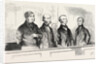 A Sketch at Bow Street on July 11, 1855; Sir J.D. Paul, Strahan, Bates, Tyrrell (Jailer) by Anonymous