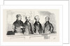 A Sketch at Bow Street on July 11, 1855; Sir J.D. Paul, Strahan, Bates, Tyrrell (Jailer) by Anonymous