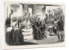 The Royal and Imperial Party Ascending the Grand Staircase of the Palace of Saint Cloud, France, 1855 by Anonymous