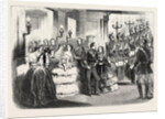The Royal and Imperial Party Ascending the Grand Staircase of the Palace of Saint Cloud, France, 1855 by Anonymous