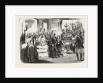 The Royal and Imperial Party Ascending the Grand Staircase of the Palace of Saint Cloud, France, 1855 by Anonymous