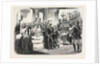 The Royal and Imperial Party Ascending the Grand Staircase of the Palace of Saint Cloud, France, 1855 by Anonymous
