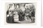 The Royal and Imperial Party Ascending the Grand Staircase of the Palace of Saint Cloud, France, 1855 by Anonymous
