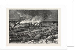 The Crimean War: Conflagration of Sebastopol, on the Morning of September 9, 1855, from the Height at the Termination of the Redan by Anonymous