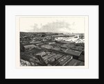 Chile: The Port of Valparaiso, Showing the Custom Houses, Dry Floating Dock, and Business Portion of the City by Anonymous