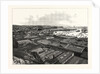 Chile: The Port of Valparaiso, Showing the Custom Houses, Dry Floating Dock, and Business Portion of the City by Anonymous