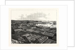 Chile: The Port of Valparaiso, Showing the Custom Houses, Dry Floating Dock, and Business Portion of the City by Anonymous