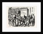 New York City: Free Distribution of Ice-Water by the Business Men's Moderation Society. A Scene in the Italian Quarter by Anonymous