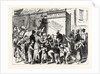 New York City: Free Distribution of Ice-Water by the Business Men's Moderation Society. A Scene in the Italian Quarter by Anonymous