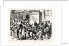 New York City: Free Distribution of Ice-Water by the Business Men's Moderation Society. A Scene in the Italian Quarter by Anonymous