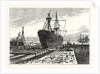 New York: Preparing to Remove the Obelisk from the Hold of the Steamer Dessoug, at the Clifton Dry Dock, Staten Island by Anonymous