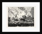 New York: Destruction by Fire of the Manhattan Market Building by Anonymous