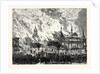 New York: Destruction by Fire of the Manhattan Market Building by Anonymous
