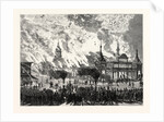 New York: Destruction by Fire of the Manhattan Market Building by Anonymous