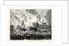 New York: Destruction by Fire of the Manhattan Market Building by Anonymous
