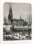 Germany: A Scene in the Marketplace at Lubeck by Anonymous