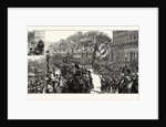 Belgium: The Jubilee of Independence, King Leopold Responding to Addresses and Reviewing the Historical Cavalcade, Brussels by Anonymous